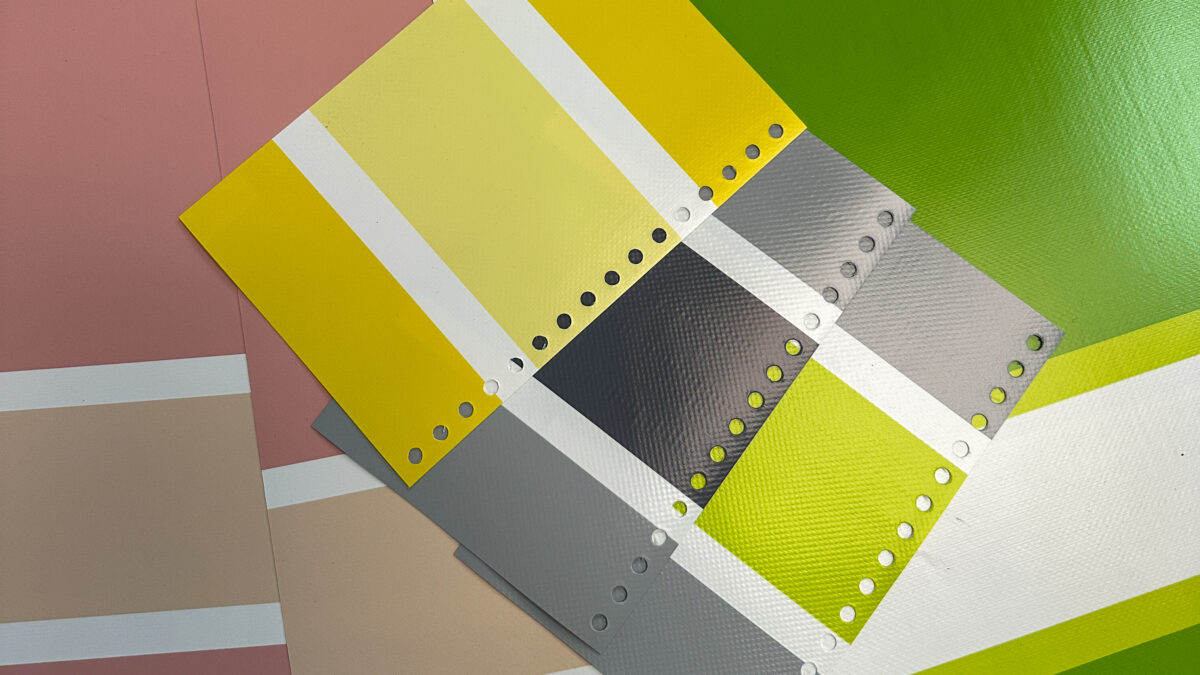 Echantillon- Moquette, bâche, toile, sangle, store, balistique, fibre de verre, renfort, géotextile, tissu non tissé, filet anti-grêle
